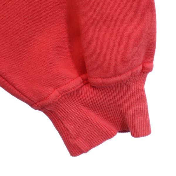 FILA フィラ 90s オールド 長袖 スウェットパーカー L レッド系 裏起毛 ロゴ メンズ