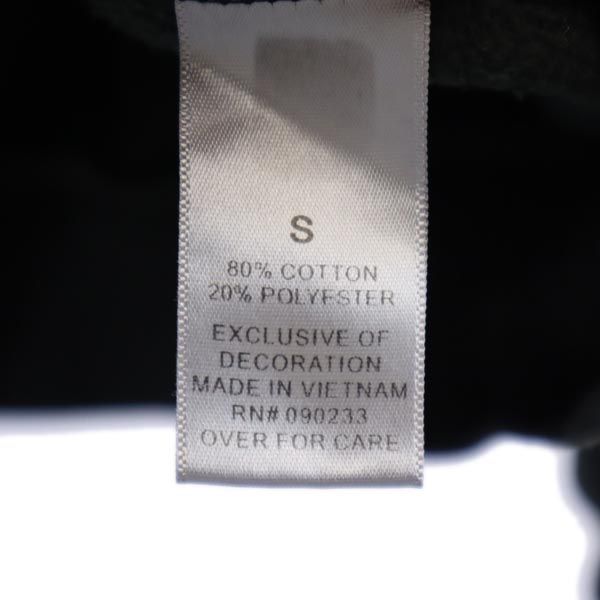 ESSENTIALS エッセンシャルズ 長袖 スウェットパーカー S ブラック系 裏起毛 ロゴ メンズ