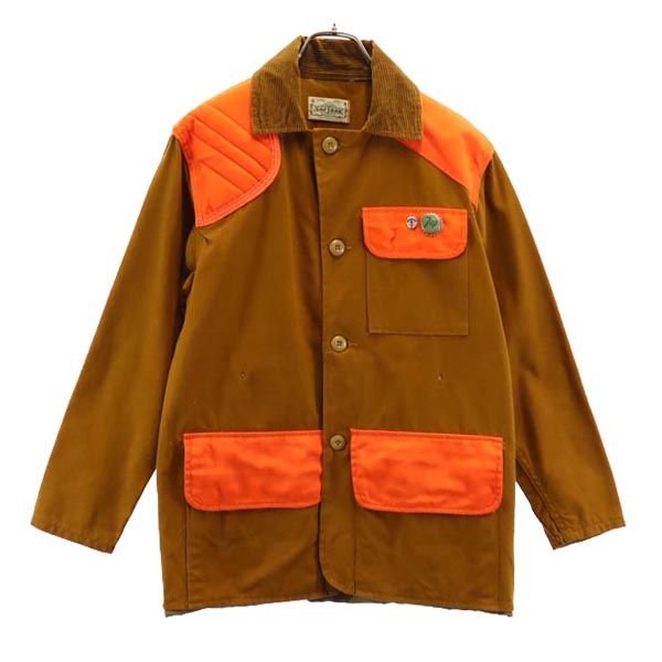 SAFTBAK 70s ハンディング ヴィンテージ ジャケット ブラウン×オレンジ ヴィンテージ メンズ