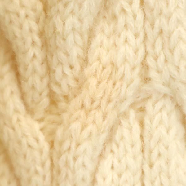 Jantzen ジャンセン 長袖 ケーブル編み ニット L ホワイト系 セーター メンズ