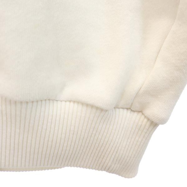 adidas アディダス 80s デサント製 ヴィンテージ 銀タグ 長袖 トレフォイルロゴ スウェット L ホワイト系 トレーナー メンズ