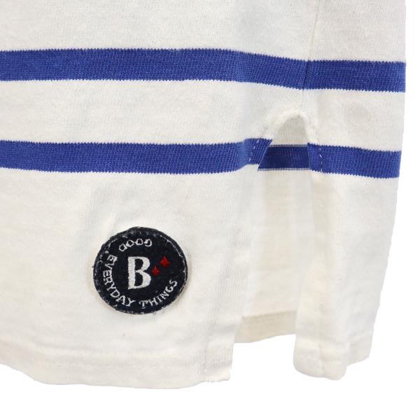 SAINT JAMES セントジェームス ボーダー 長袖 Tシャツ XXS ホワイト系 ロンT メンズ