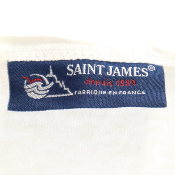 SAINT JAMES セントジェームス ボーダー 長袖 Tシャツ XXS ホワイト系 ロンT メンズ