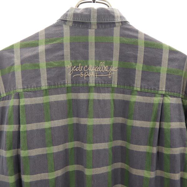 JC de CASTELBAJAC カステルバジャック スポーツ 長袖 チェックシャツ 1 グレー系 sport 刺繍 メンズ