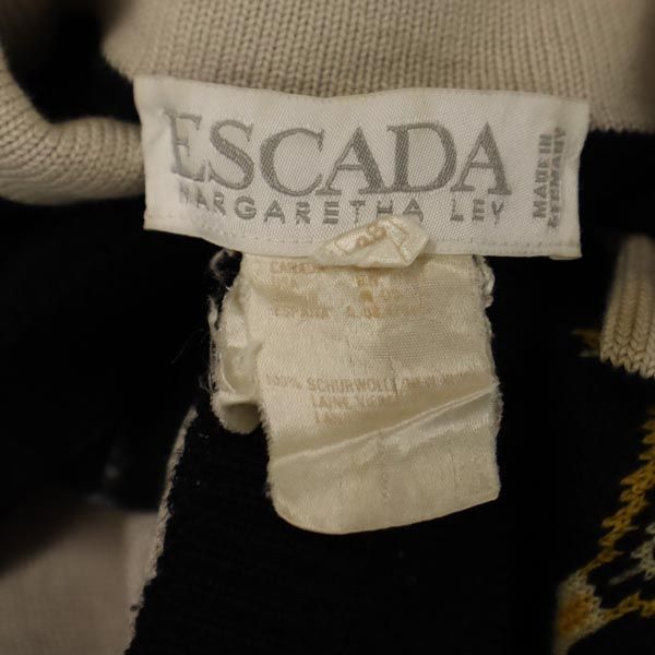 ESCADA エスカーダ ウール100% 長袖 セーター 38 ニット レディース
