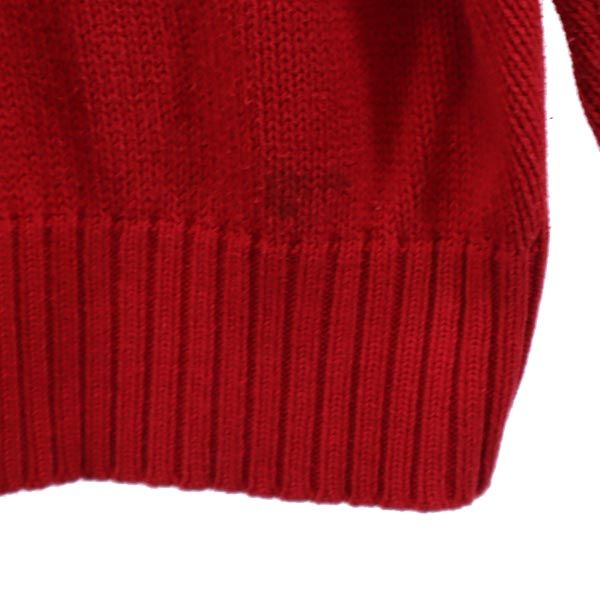 ポロバイラルフローレン 長袖 コットン ニット M レッド系 Polo by Ralph Lauren セーター ロゴ メンズ