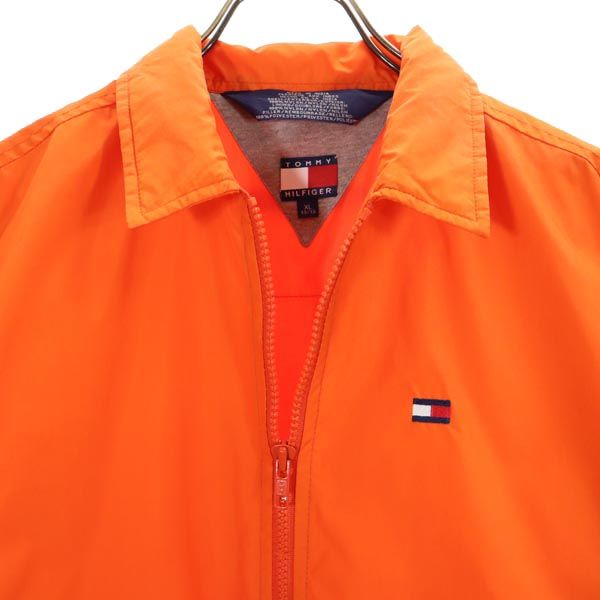 TOMMY HILFIGER トミーヒルフィガー 90s オールド ナイロンジャケット XL オレンジ メンズ