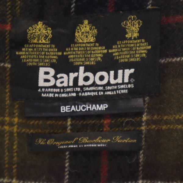 バブアー BEAUCHAMP ビューチャンプ オイルドジャケット C44 カーキブラウン Barbour ワックス メンズ