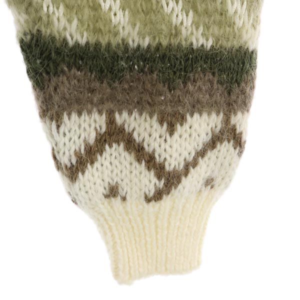 モヘヤブレンド 長袖 ニット ブラウン系 セーター メンズ