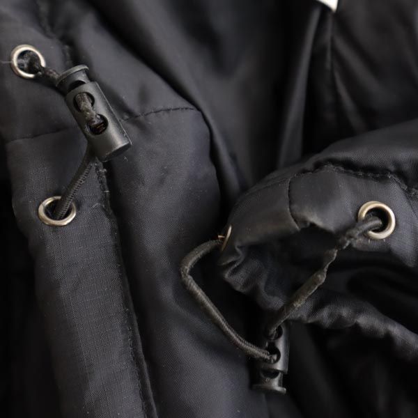 FILA フィラ ダウンジャケット M ブラック系 ロゴ 刺繍 メンズ