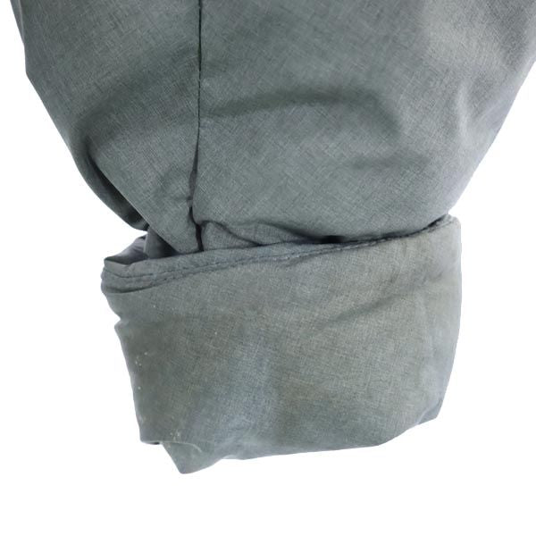 UNIQLO ユニクロ シームレス ダウンジャケット L グレー フード メンズ