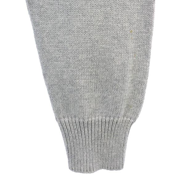 KINASHI CYCLE 木梨サイクル 長袖 コットン ニット L グレー系 セーター ロゴ メンズ