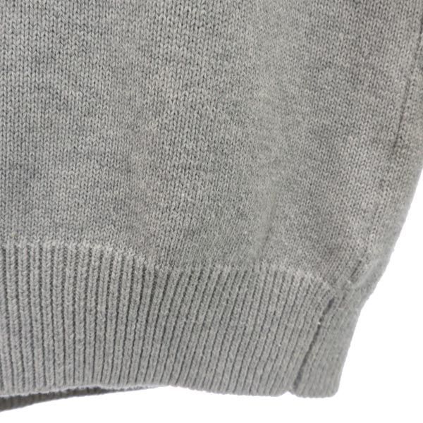 KINASHI CYCLE 木梨サイクル 長袖 コットン ニット L グレー系 セーター ロゴ メンズ