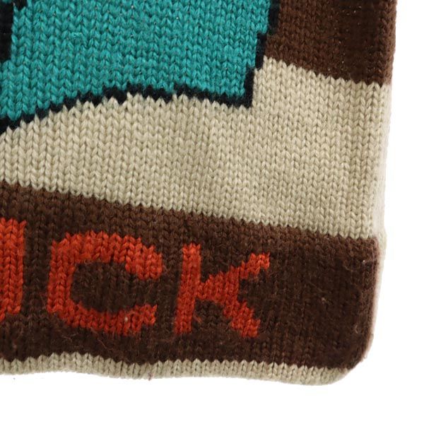 Walt Disney Company ウォルトディズニーカンパニー ウールブレンド 長袖 ドナルドダック ニット M ベージュ系 セーター ロゴ レディース