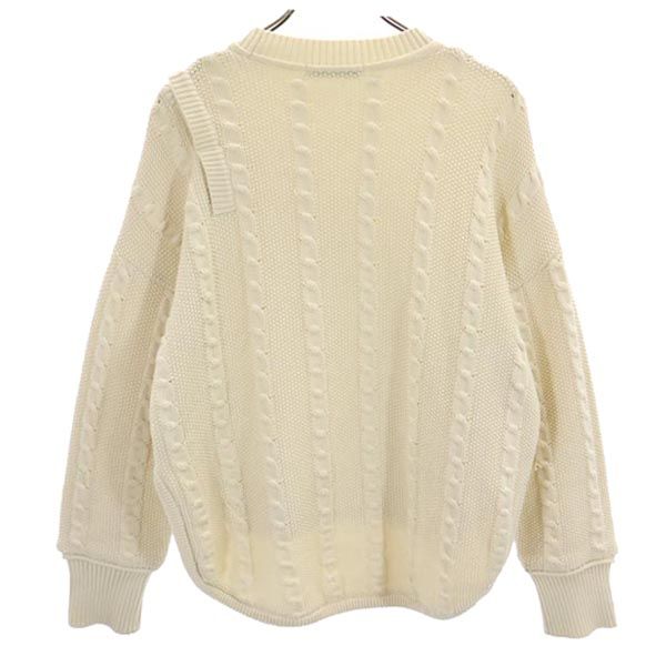 PUBLIC TOKYO パブリックトウキョウ 日本製 長袖 ニット F オフホワイト セーター レディース