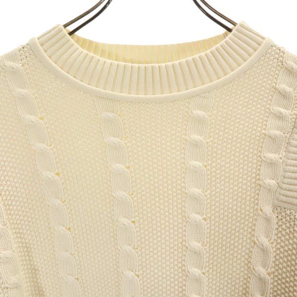 PUBLIC TOKYO パブリックトウキョウ 日本製 長袖 ニット F オフホワイト セーター レディース