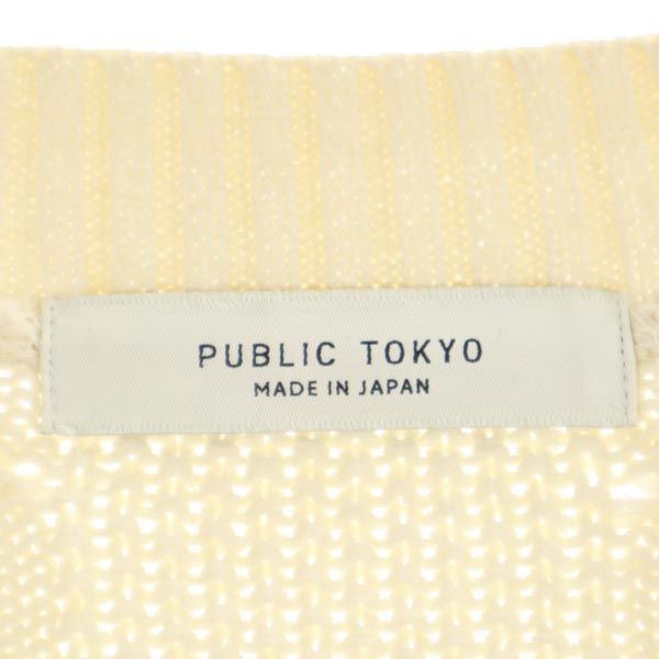 PUBLIC TOKYO パブリックトウキョウ 日本製 長袖 ニット F オフホワイト セーター レディース