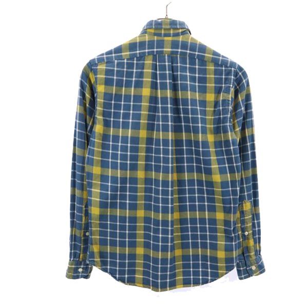 INDIVIDUALIZED SHIRTS インディビジュアライズドシャツ チェック柄 長袖 ボタンダウンシャツ 13 1/2 ブルー系 メンズ