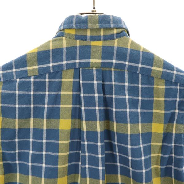 INDIVIDUALIZED SHIRTS インディビジュアライズドシャツ チェック柄 長袖 ボタンダウンシャツ 13 1/2 ブルー系 メンズ