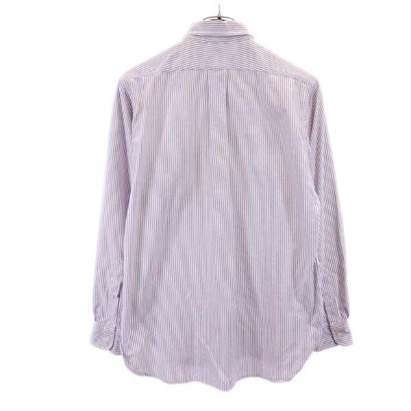 ENGINEERED GARMENTS エンジニアドガーメンツ USA製 ストライプ 長袖 ボタンダウンシャツ XS パープル系 メンズ