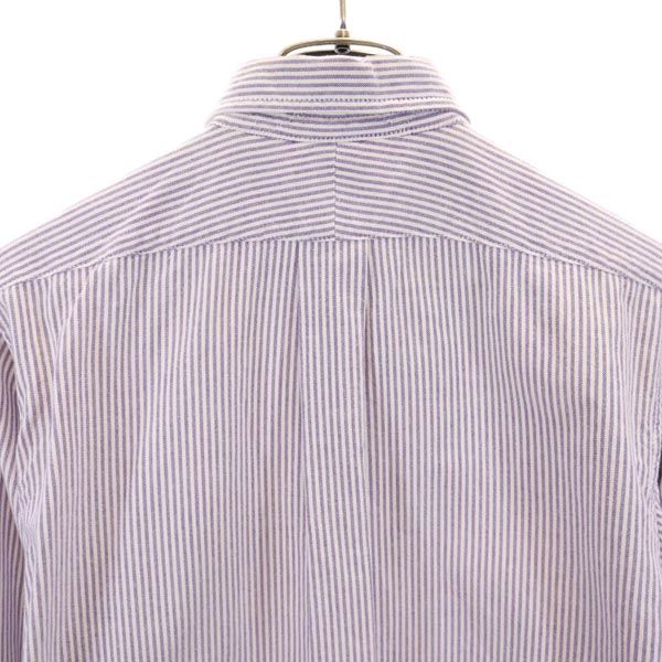 ENGINEERED GARMENTS エンジニアドガーメンツ USA製 ストライプ 長袖 ボタンダウンシャツ XS パープル系 メンズ