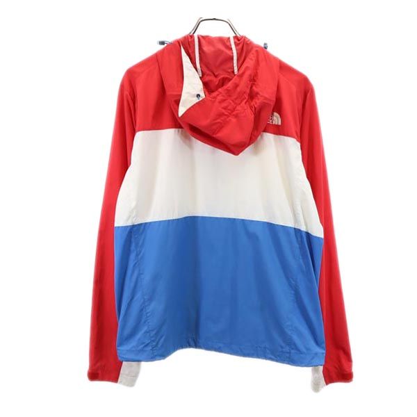 ノースフェイス NPO1132 長袖 アウトドア ナイロンジャケット S レッド×ホワイト×ブルー THE NORTH FACE メンズ