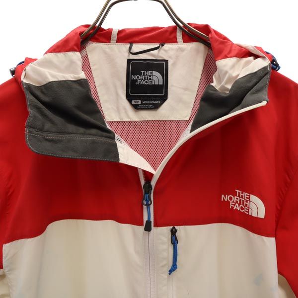 ノースフェイス NPO1132 長袖 アウトドア ナイロンジャケット S レッド×ホワイト×ブルー THE NORTH FACE メンズ