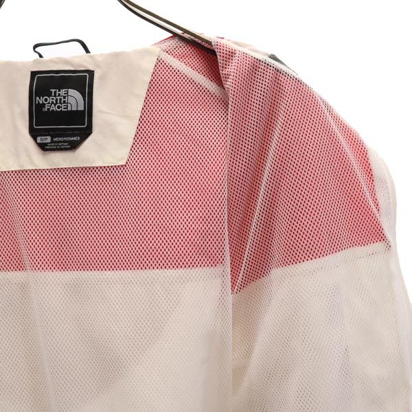ノースフェイス NPO1132 長袖 アウトドア ナイロンジャケット S レッド×ホワイト×ブルー THE NORTH FACE メンズ