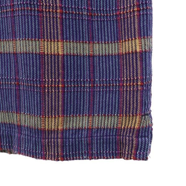 L.L.Bean エルエルビーン 80s ヴィンテージ チェック柄 長袖 チェックシャツ S ブルー×パープル メンズ