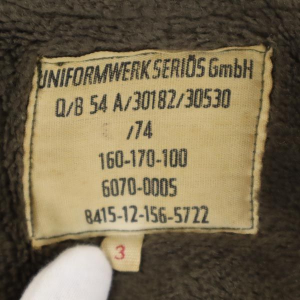 GERMAN MILITARY ドイツ軍 オールド フィールドジャケット ミリタリージャケット 3 カーキ系 レディース