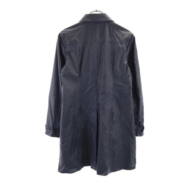 HAMNETT ハムネット 日本製 ステンカラーコート M ネイビー系 裏メッシュ レディース