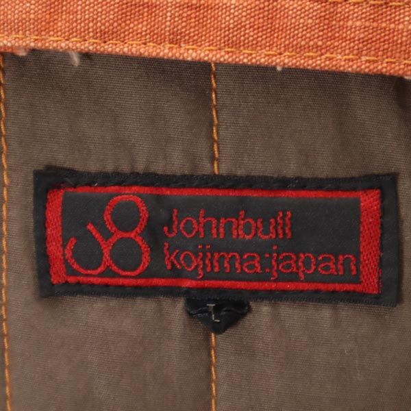 ジョンブル デニムジャケット L オレンジ系 Johnbull フード メンズ