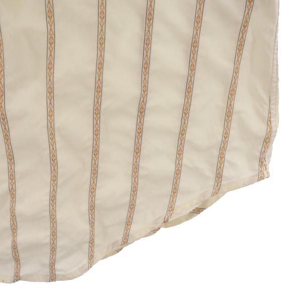 RALPH LAUREN ラルフローレン ストライプ調 長袖 ウエスタンシャツ 10 アイボリー系 レディース