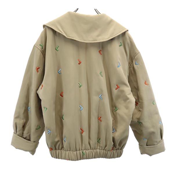 LANCEL ランセル 刺繍 中綿ジャケット 9AR ベージュ レディース