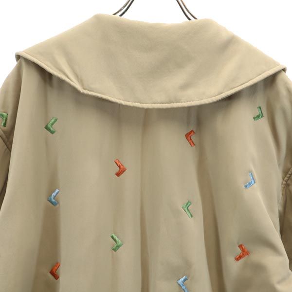 LANCEL ランセル 刺繍 中綿ジャケット 9AR ベージュ レディース