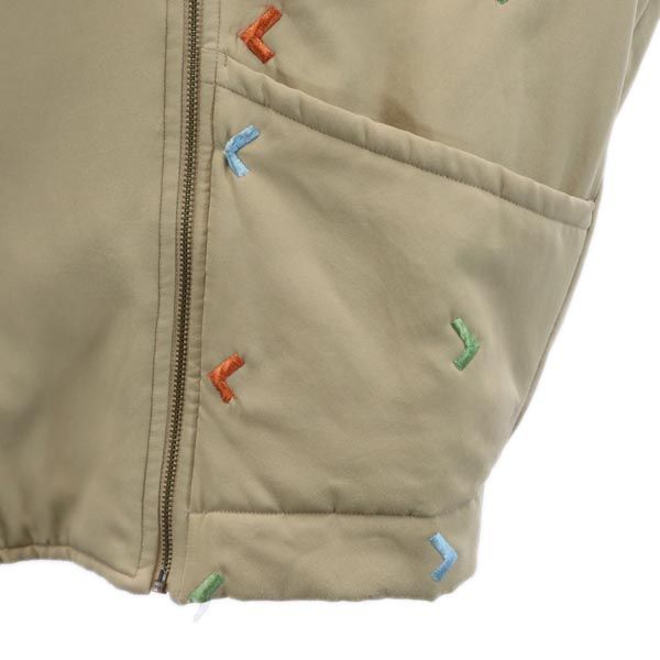 LANCEL ランセル 刺繍 中綿ジャケット 9AR ベージュ レディース