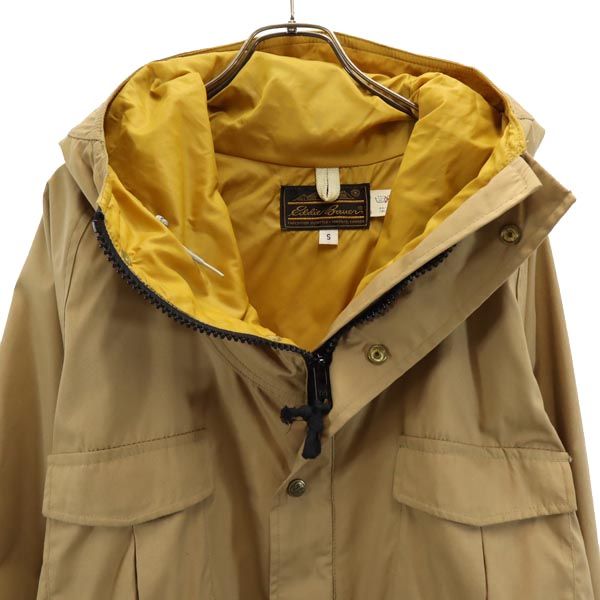 Eddie Bauer エディーバウアー 80s 黒タグ ヴィンテージ フーディジャケット S ブラウン系 メンズ