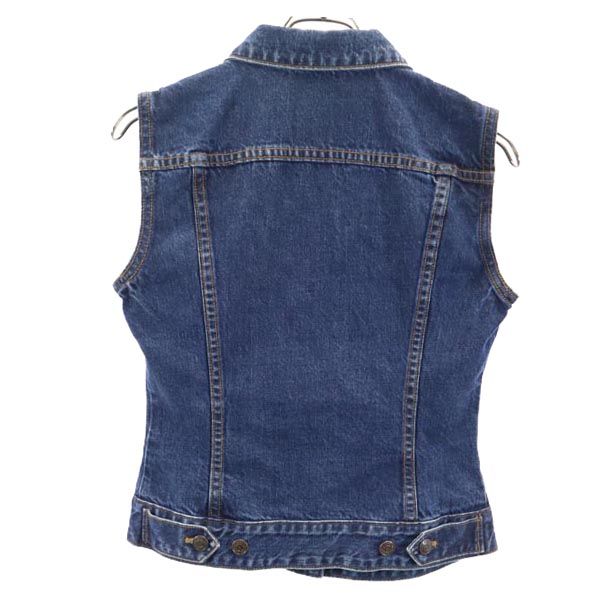 ダナキャランニューヨーク 90s オールド デニム ベスト S DKNY DONNA KARAN NEW YORK レディース