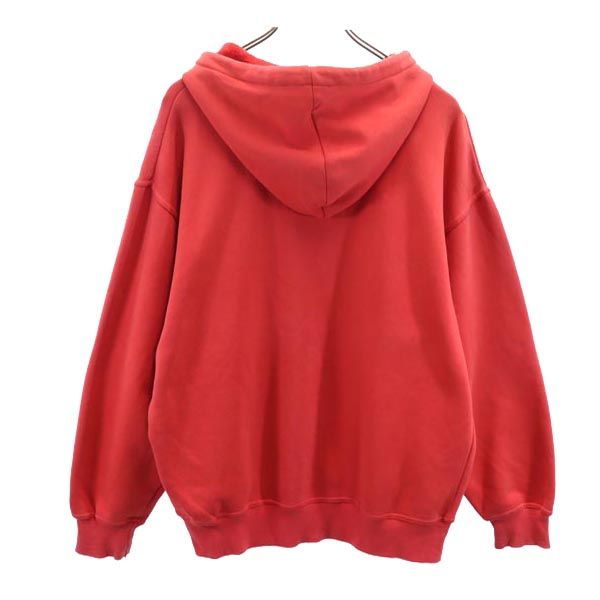 フィラ 90s オールド 長袖 スウェットパーカー S レッド系 FILA 裏起毛 メンズ