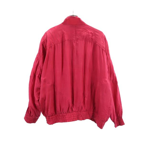 LOUISE PARIS シルク 長袖 ジップジャケット 24 ピンク系 レディース