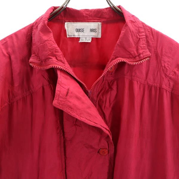LOUISE PARIS シルク 長袖 ジップジャケット 24 ピンク系 レディース
