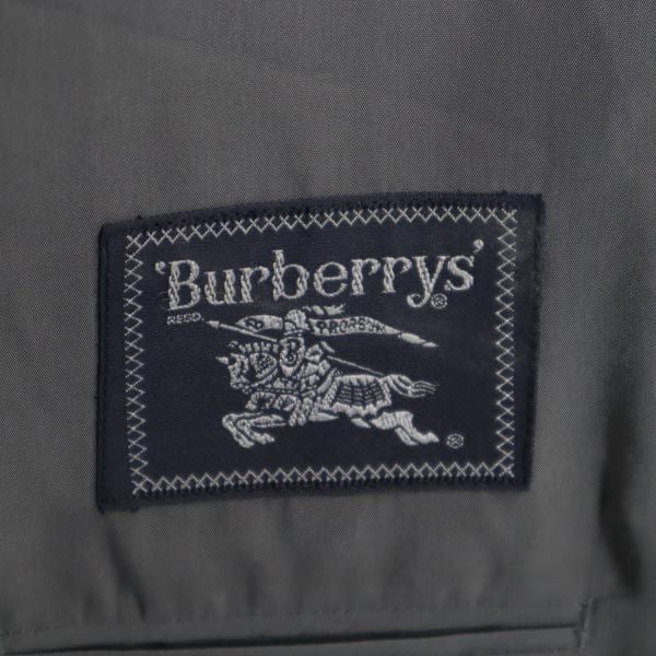 Burberrys バーバリーズ 90s ウール100% オールド チェック 長袖 テーラードジャケット 82-80-170 グレー系 メンズ