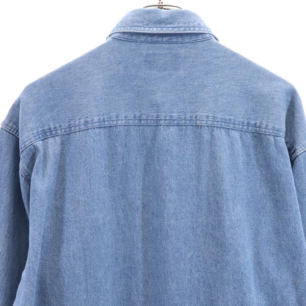 ミッソーニ スポーツ 長袖 デニムシャツ L MISSONI SPORT 刺繍 メンズ