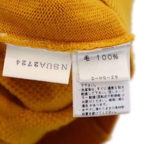 BALENCIAGA バレンシアガ スポーツ ウール アーガイル柄 Vネック ニットベスト M イエロー SPORTS レディース