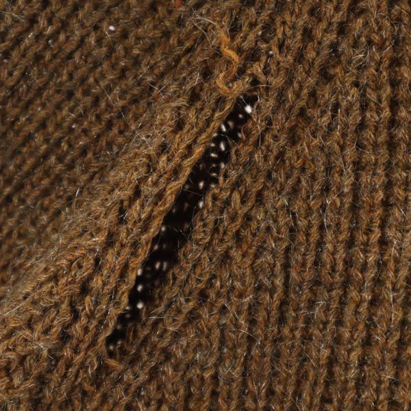 DE LUXE WON 80s ヴィンテージ 長袖 ショールカラー ニット カーディガン ブラウン メンズ