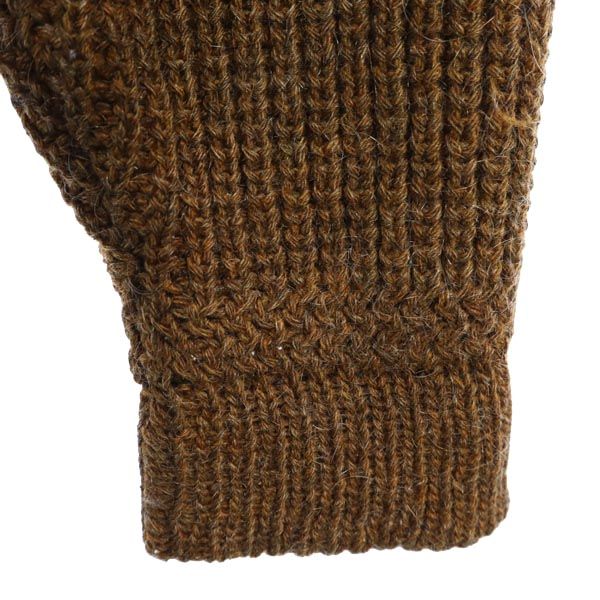 DE LUXE WON 80s ヴィンテージ 長袖 ショールカラー ニット カーディガン ブラウン メンズ