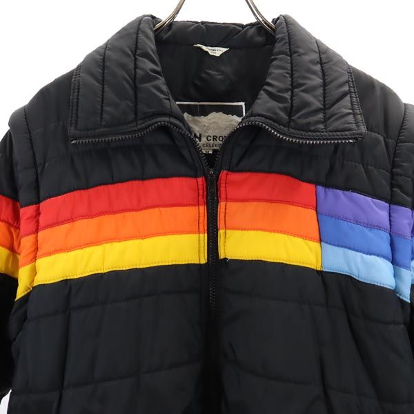 IN CROWD インクラウド 80s ヴィンテージ 2WAY 中綿ジャケット M ブラック ベスト メンズ