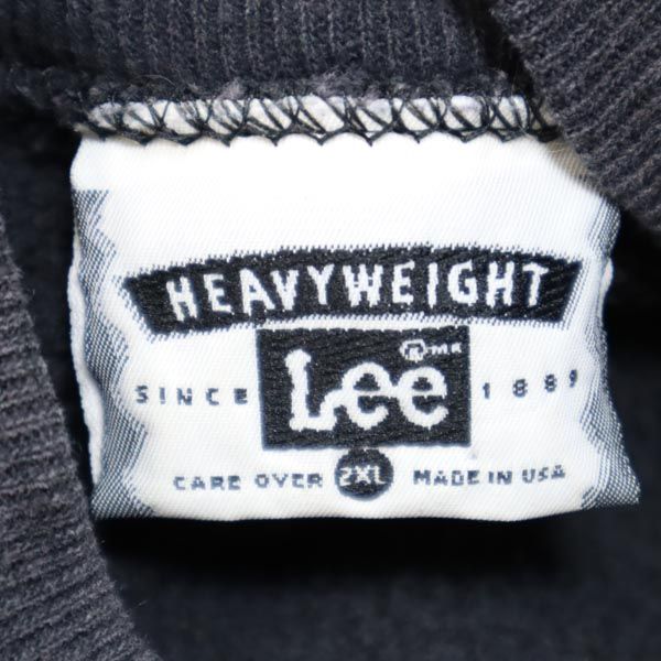 Lee リー 90s USA製 オールド ピッツバーグ・スティーラーズ 長袖 スウェット トレーナー 2XL チャコールグレー NFL ビッグサイズ メンズ