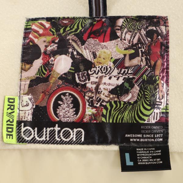 BURTON バートン スノーボード ジャケット L ゴールド レディース