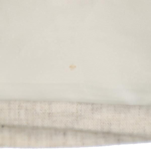 OLD オールド 90s リネンブレンド 長袖 ノーカラージャケット 44 ベージュ系 レディース